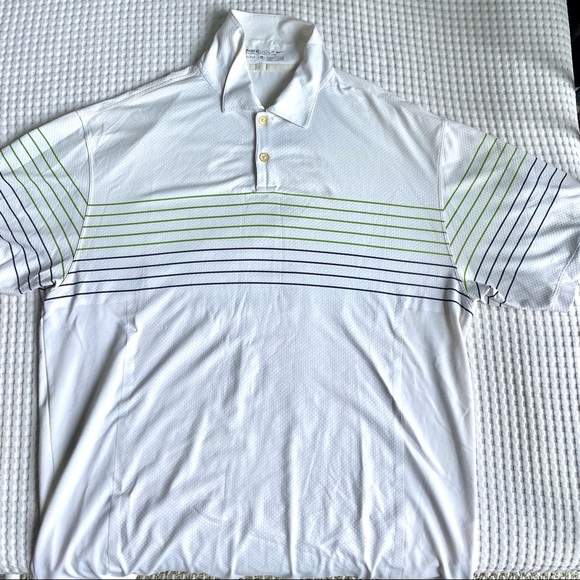 Men’s Nike Golf Polo, Medium, Dri-Fit, White/Fluro/Silver colourway - Picture 6 of 6